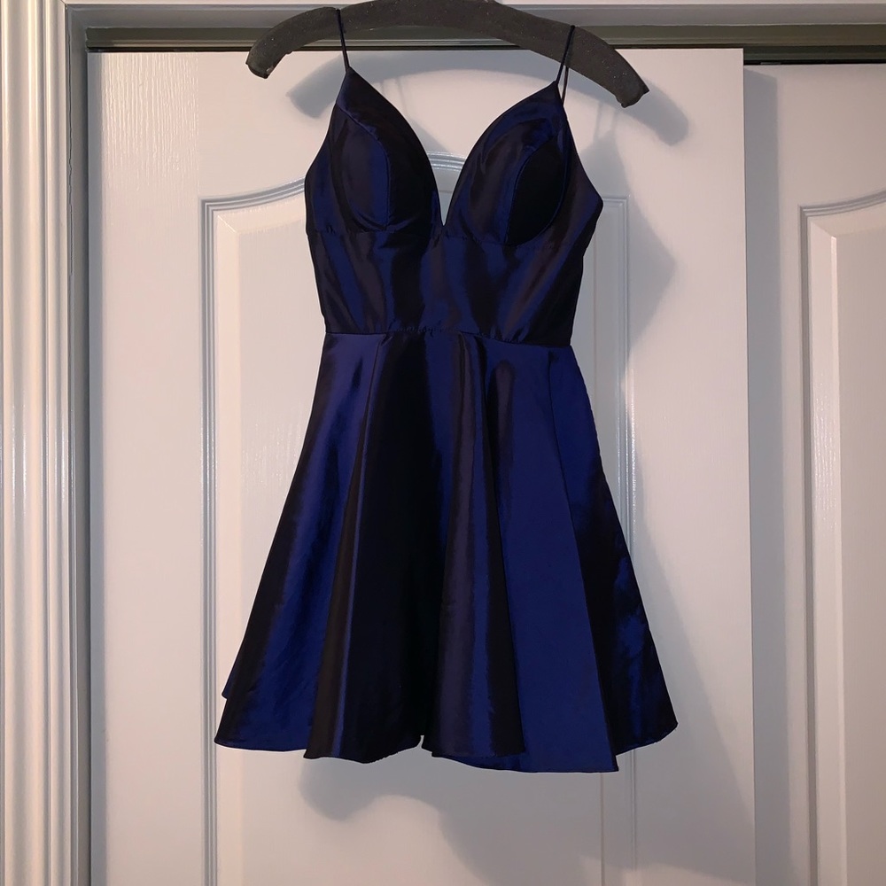 Navy Blue Homecoming Dress